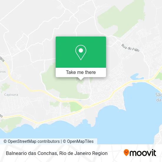 Balneario das Conchas map