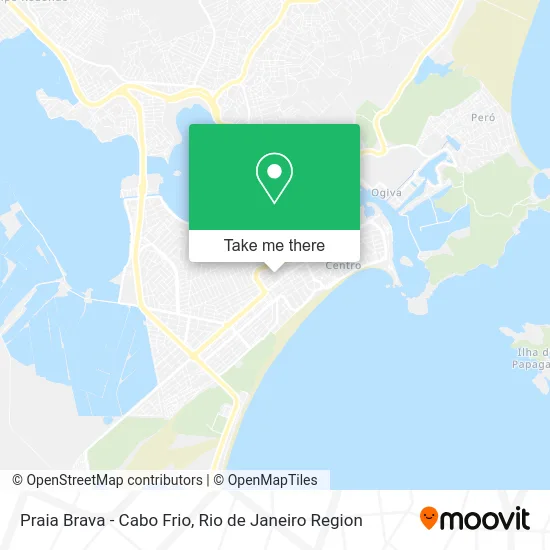 Praia Brava - Cabo Frio map