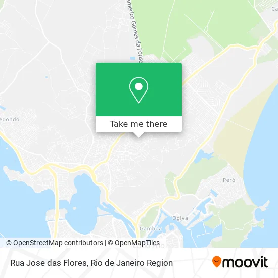 Rua Jose das Flores map