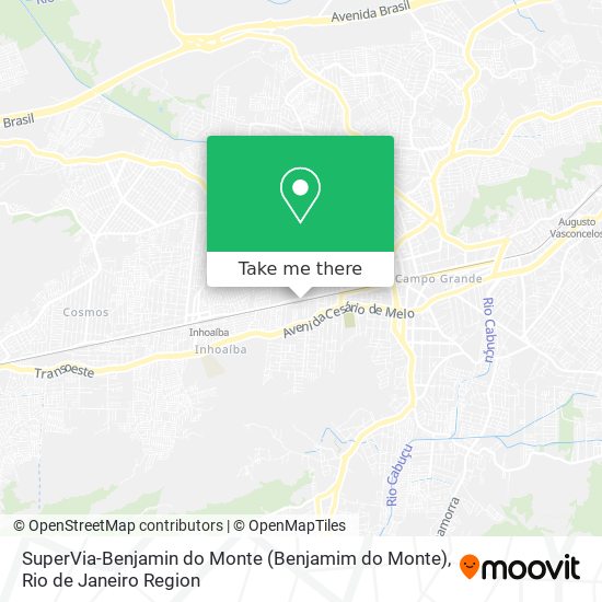 Mapa SuperVia-Benjamin do Monte (Benjamim do Monte)