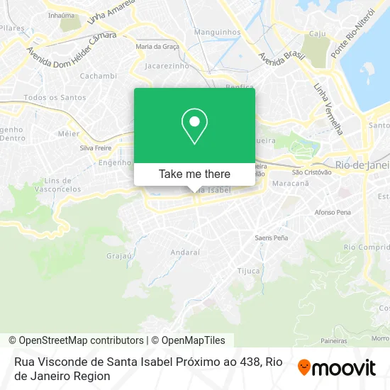 Rua Visconde de Santa Isabel Próximo ao 438 map