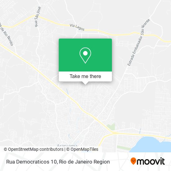 Rua Democraticos 10 map