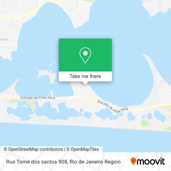Rua Tomé dos santos 908 map