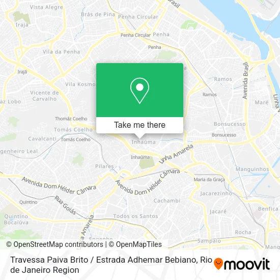 Travessa Paiva Brito / Estrada Adhemar Bebiano map