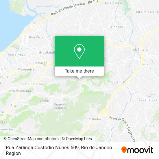 Rua Zarlinda Custódio Nunes 609 map