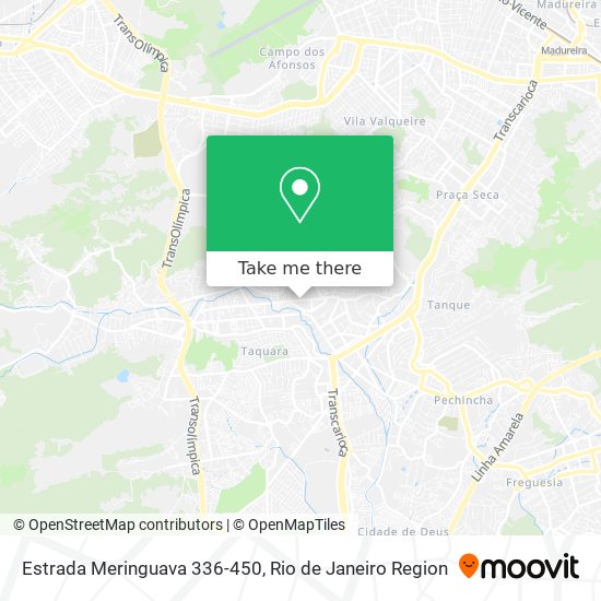 Mapa Estrada Meringuava 336-450