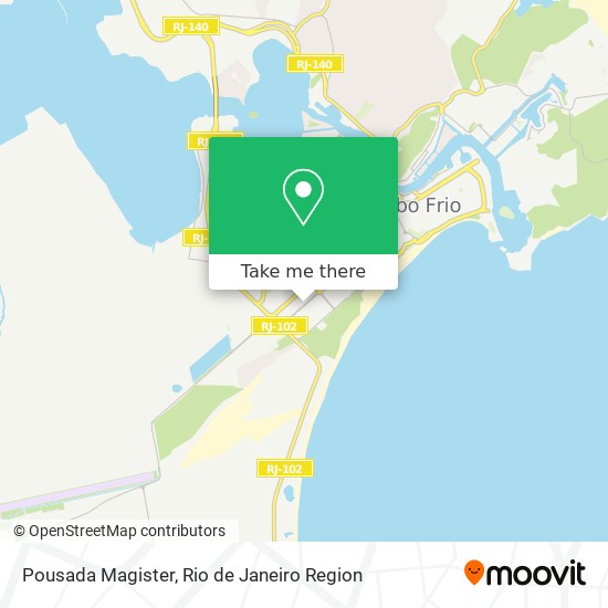 Pousada Magister map