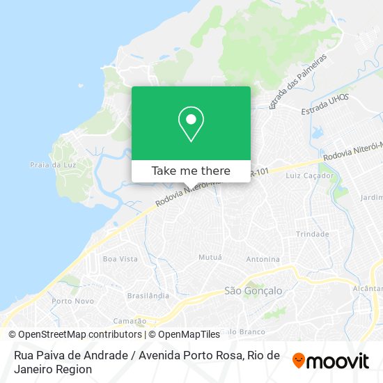 Mapa Rua Paiva de Andrade / Avenida Porto Rosa
