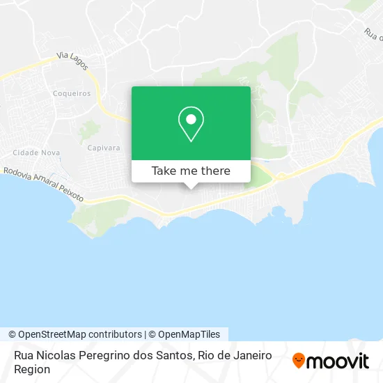 Rua Nicolas Peregrino dos Santos map
