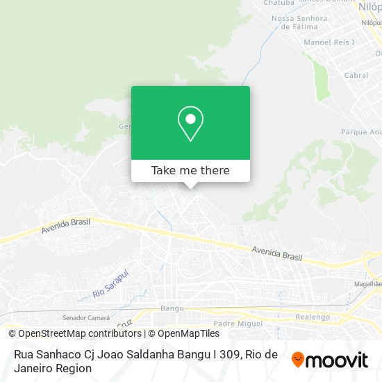 Rua Sanhaco Cj Joao Saldanha Bangu I 309 map