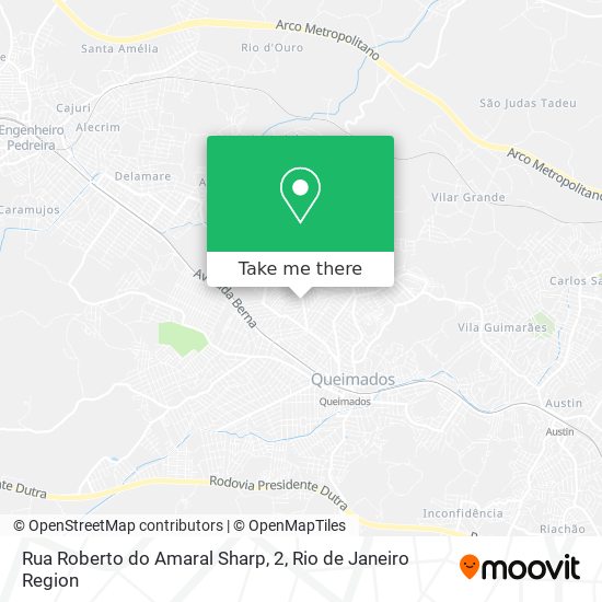 Mapa Rua Roberto do Amaral Sharp, 2