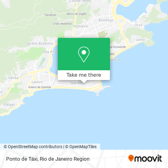 Ponto de Táxi map