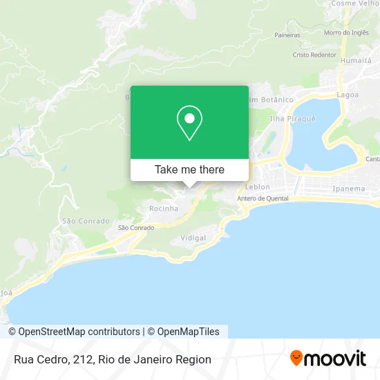 Rua Cedro, 212 map
