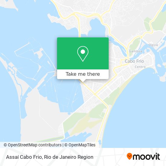 Assaí Cabo Frio map