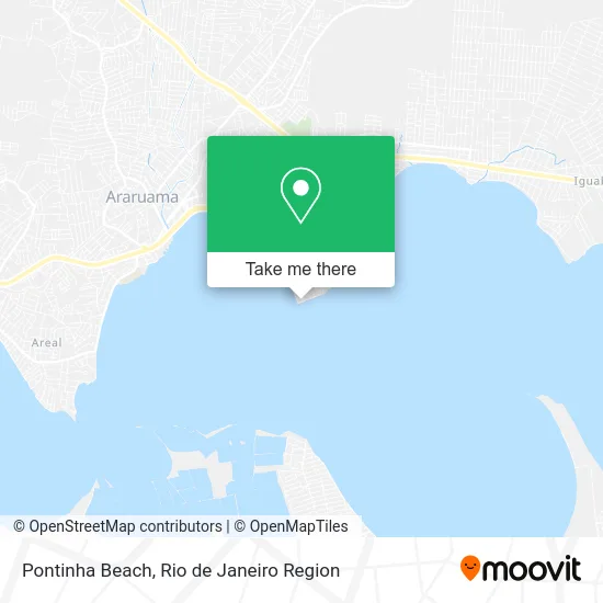 Pontinha Beach map