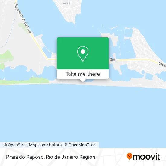 Praia do Raposo map
