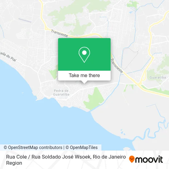 Rua Cole / Rua Soldado José Wsoek map