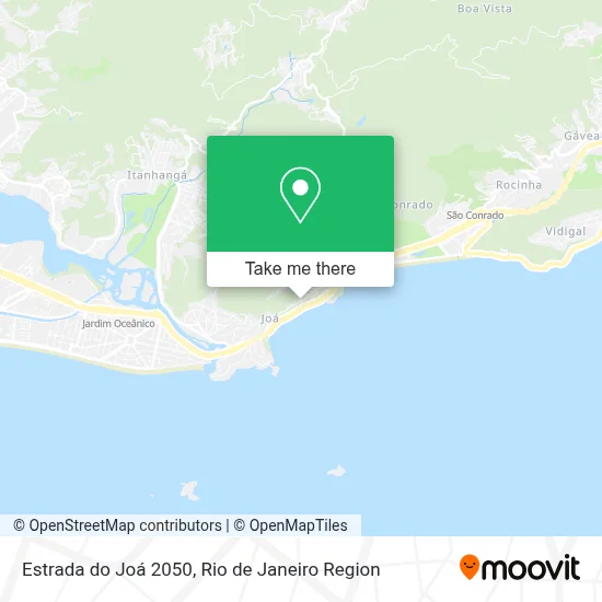 Estrada do Joá 2050 map