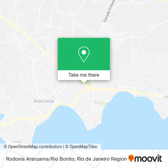 Rodovia Araruama/Rio Bonito map