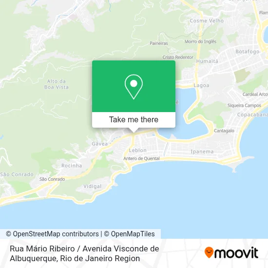 Rua Mário Ribeiro / Avenida Visconde de Albuquerque map