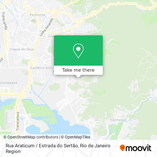 Rua Araticum / Estrada do Sertão map