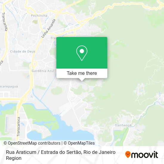 Rua Araticum / Estrada do Sertão map