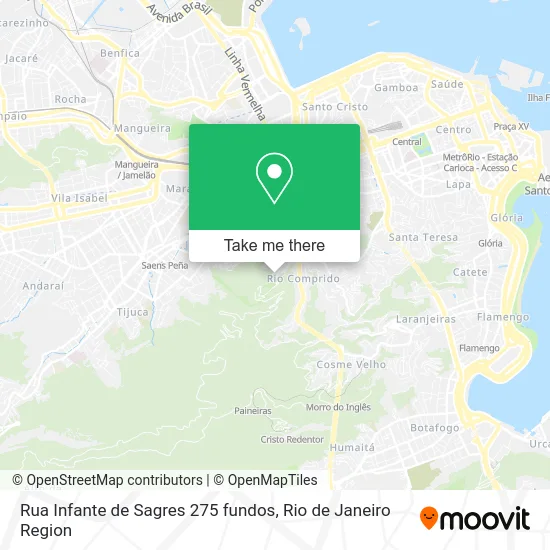 Rua Infante de Sagres 275 fundos map