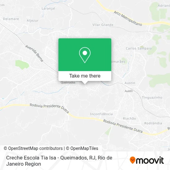 Creche Escola Tia Isa - Queimados, RJ map