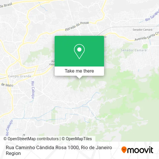 Rua Caminho Cândida Rosa 1000 map