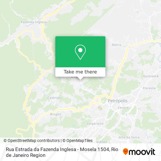 Rua Estrada da Fazenda Inglesa - Mosela 1504 map