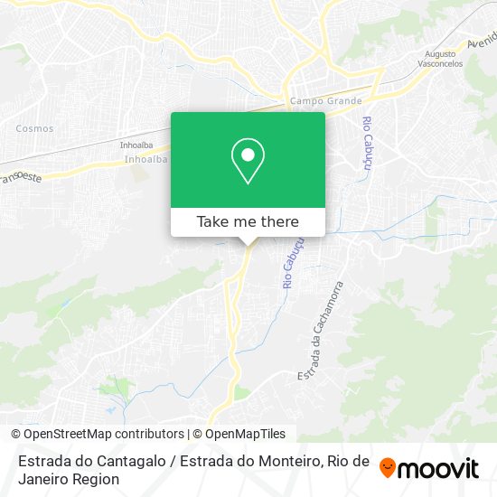 Estrada do Cantagalo / Estrada do Monteiro map