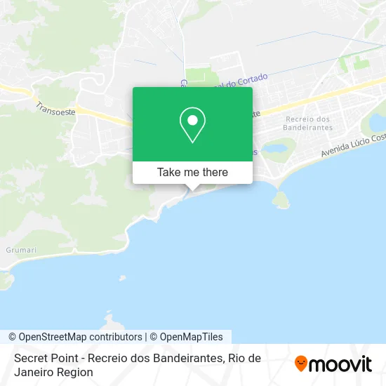 Secret Point - Recreio dos Bandeirantes map