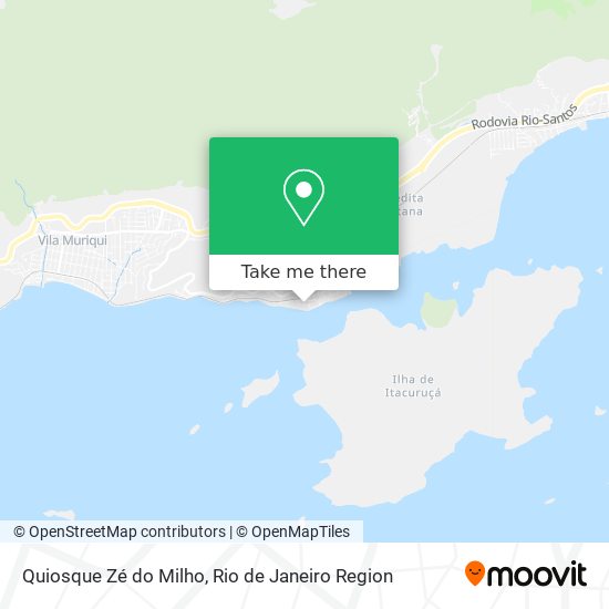 Quiosque Zé do Milho map