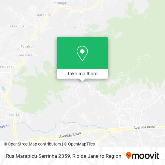 Rua Marapicu-Serrinha 2359 map
