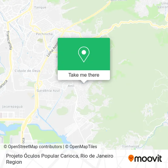 Projeto Óculos Popular Carioca map