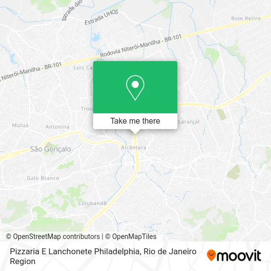 Pizzaria E Lanchonete Philadelphia map
