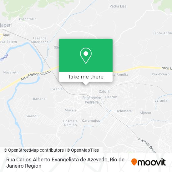 Rua Carlos Alberto Evangelista de Azevedo map