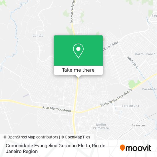 Comunidade Evangelica Geracao Eleita map