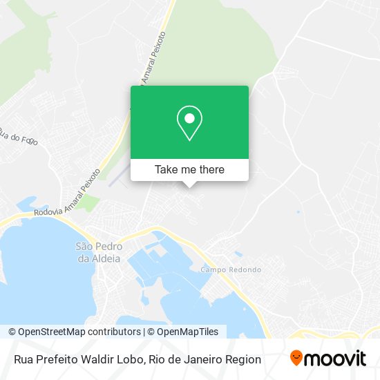 Mapa Rua Prefeito Waldir Lobo