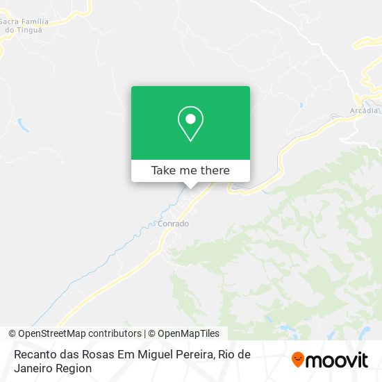 Mapa Recanto das Rosas Em Miguel Pereira