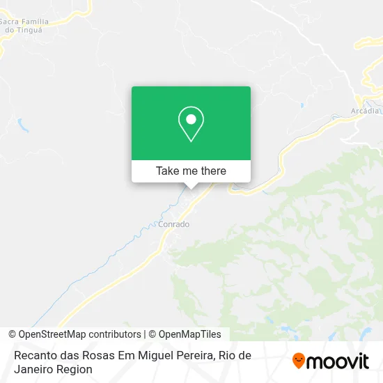 Recanto das Rosas Em Miguel Pereira map