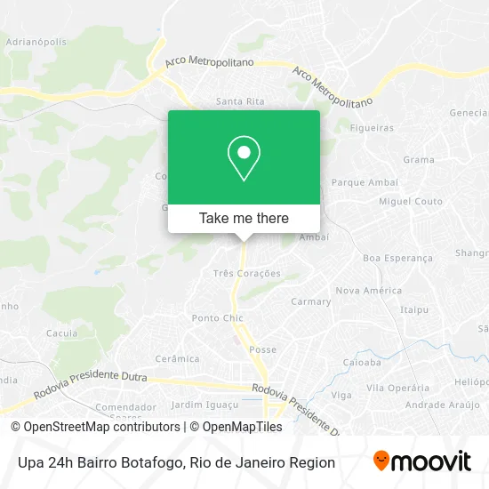 Upa 24h Bairro Botafogo map