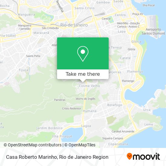Mapa Casa Roberto Marinho