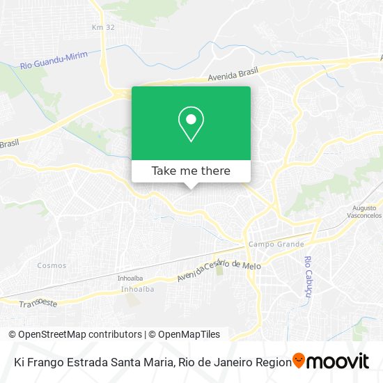 Ki Frango Estrada Santa Maria map