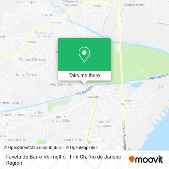 Favela do Barro Vermelho - Fml Ch map