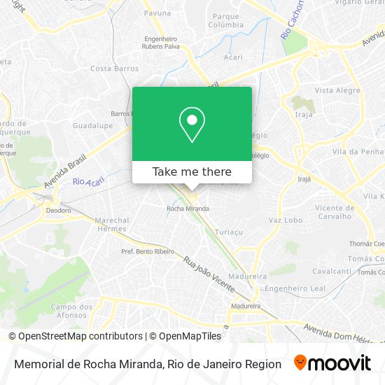 Mapa Memorial de Rocha Miranda