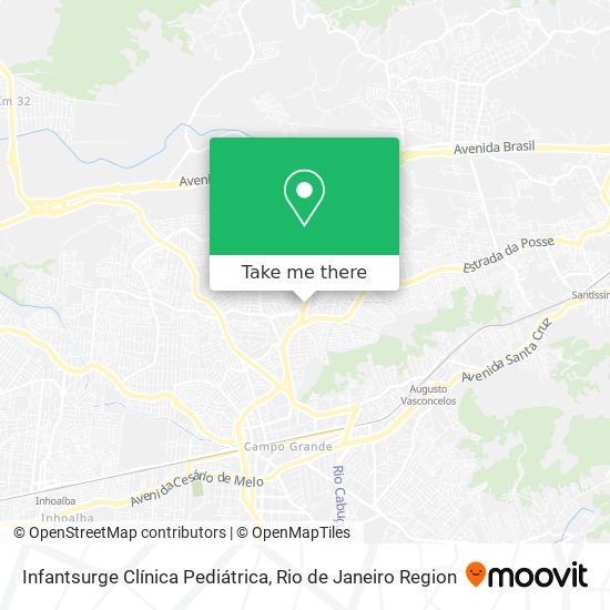 Infantsurge Clínica Pediátrica map