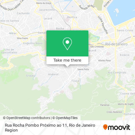 Mapa Rua Rocha Pombo Próximo ao 11