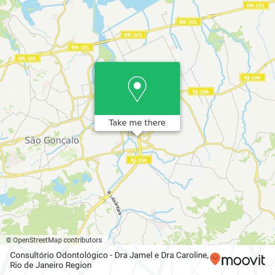Consultório Odontológico - Dra Jamel e Dra Caroline map
