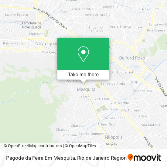 Pagode da Feira Em Mesquita map